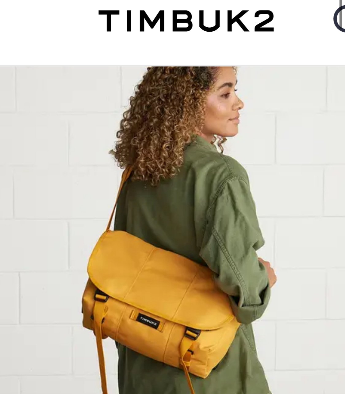 NWT Tumbuk 2 Custom large Messenger bag Eco Amber