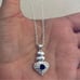 The Something Blue Heart pendant necklace in sapphire and 925