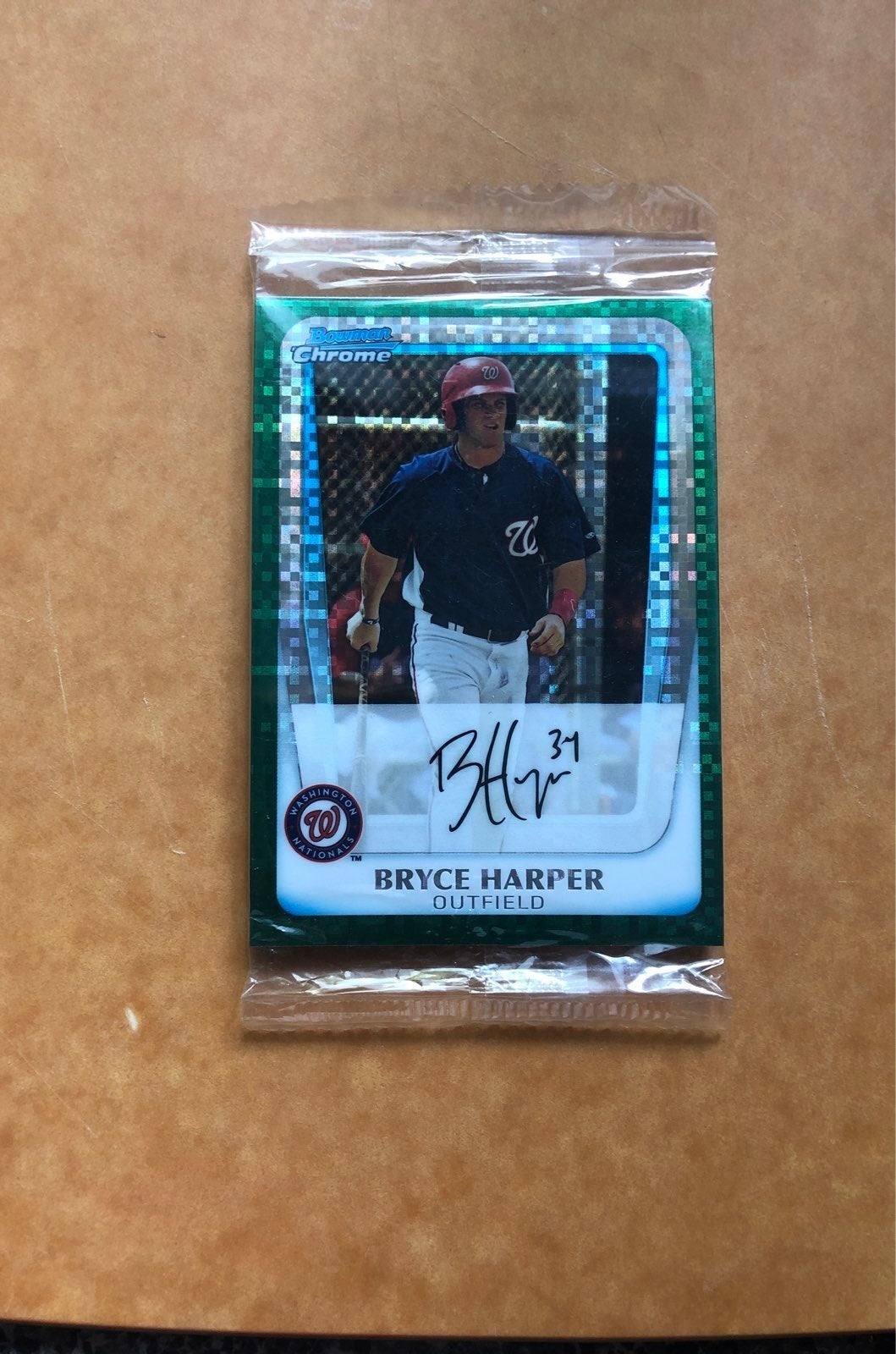 Bryce Harper rookie refractor (super RARE) has to be 1/1 still in the pack!!!!!