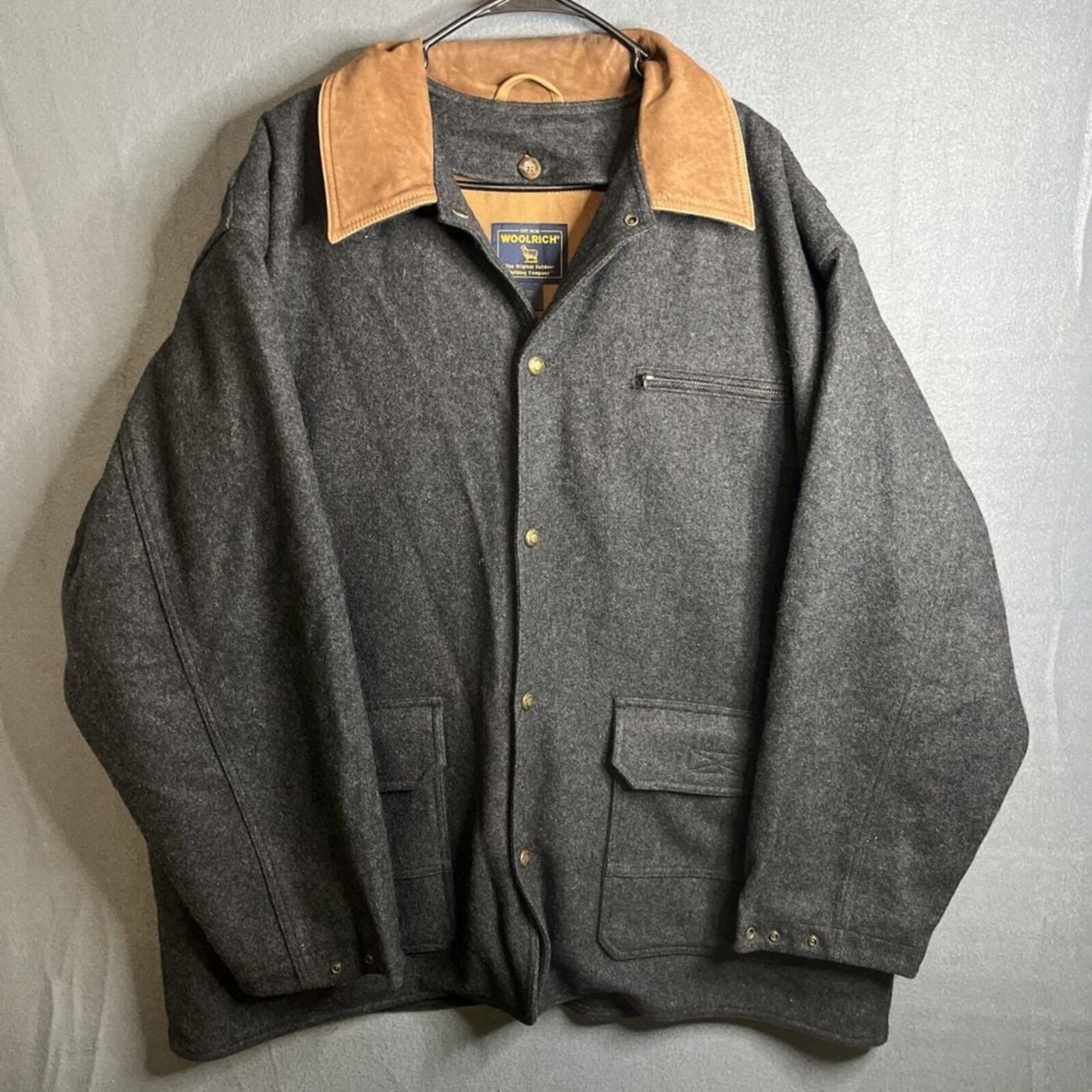 VTG Woolrich Men's 3 In 1 Loden Wool Field Bomber Coat Inner Jacket Size 2XL