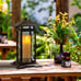H Potter Lantern - Cast Iron & Glass - Large Tall Decorative Hurricane - Indoor
