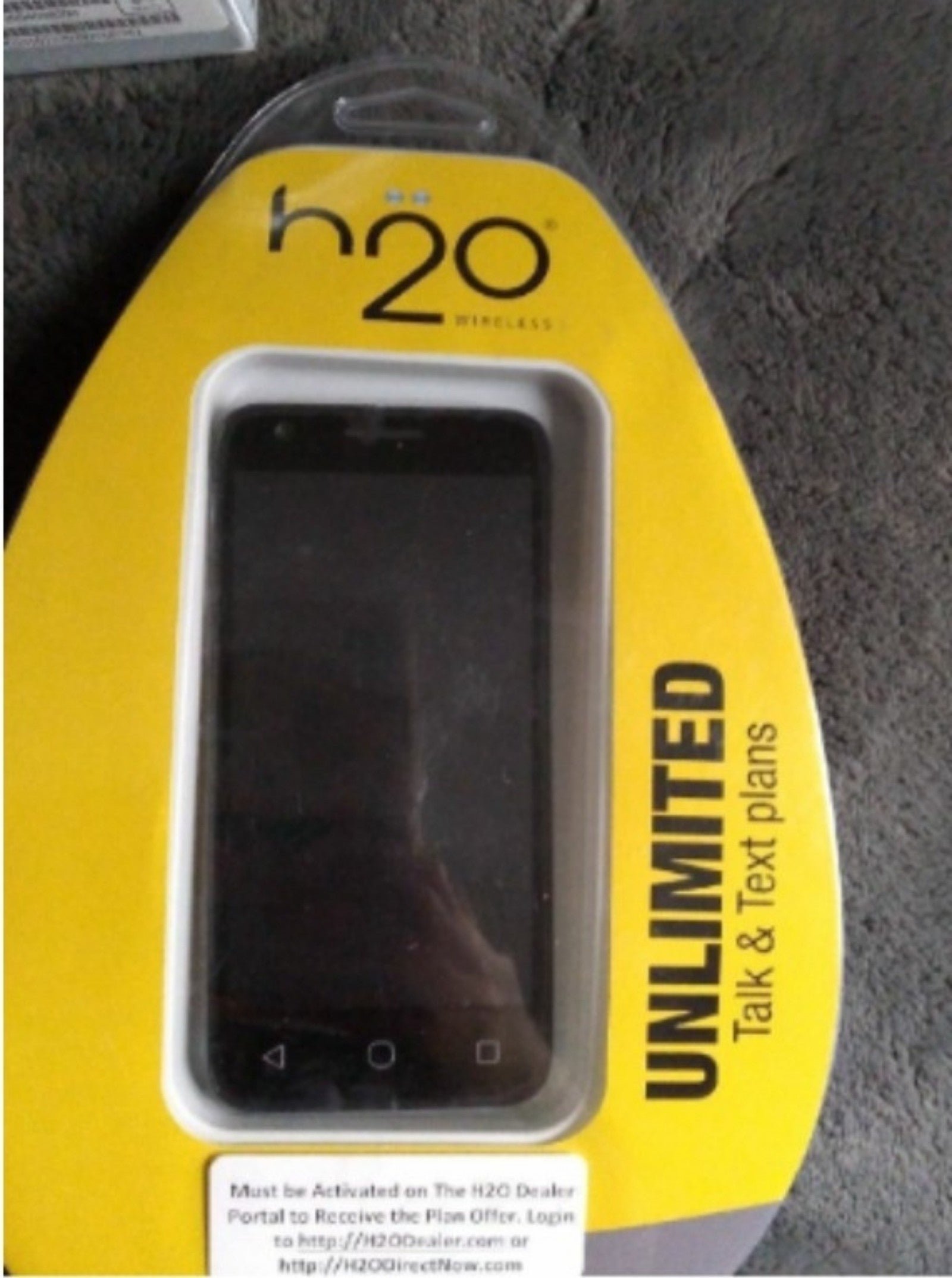 NEW H2O prepaid Android cell phone