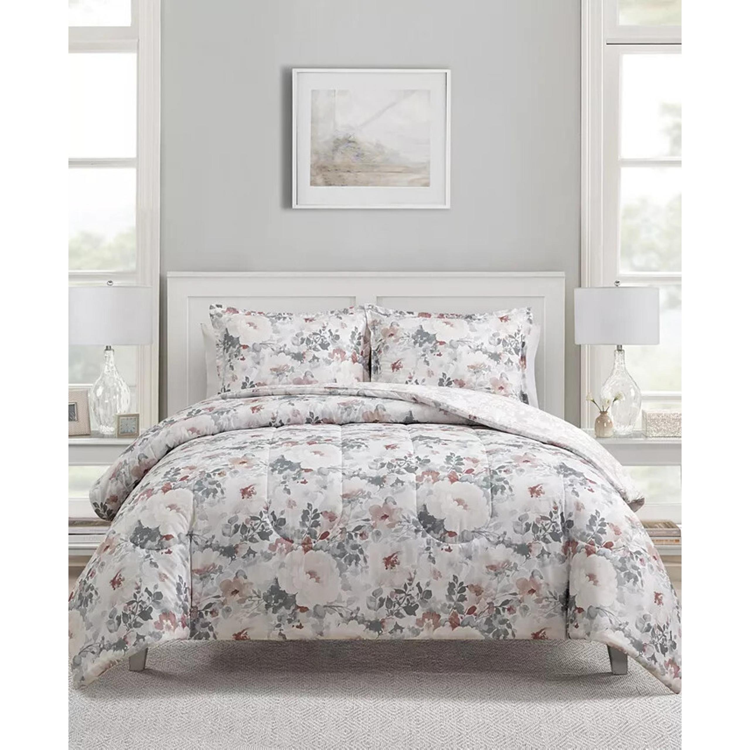 Sunham Roselyn 3-Pc King Comforter Set Blush