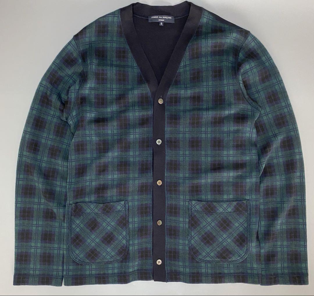COMME des GARÇONS Cardigan, Size S, Check Pattern