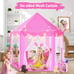 Princess Tent Girls Large Playhouse Kids Castle Play Tent with Star Lights NEW
