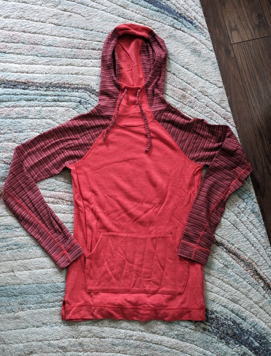 Smartwool red hoodie xs