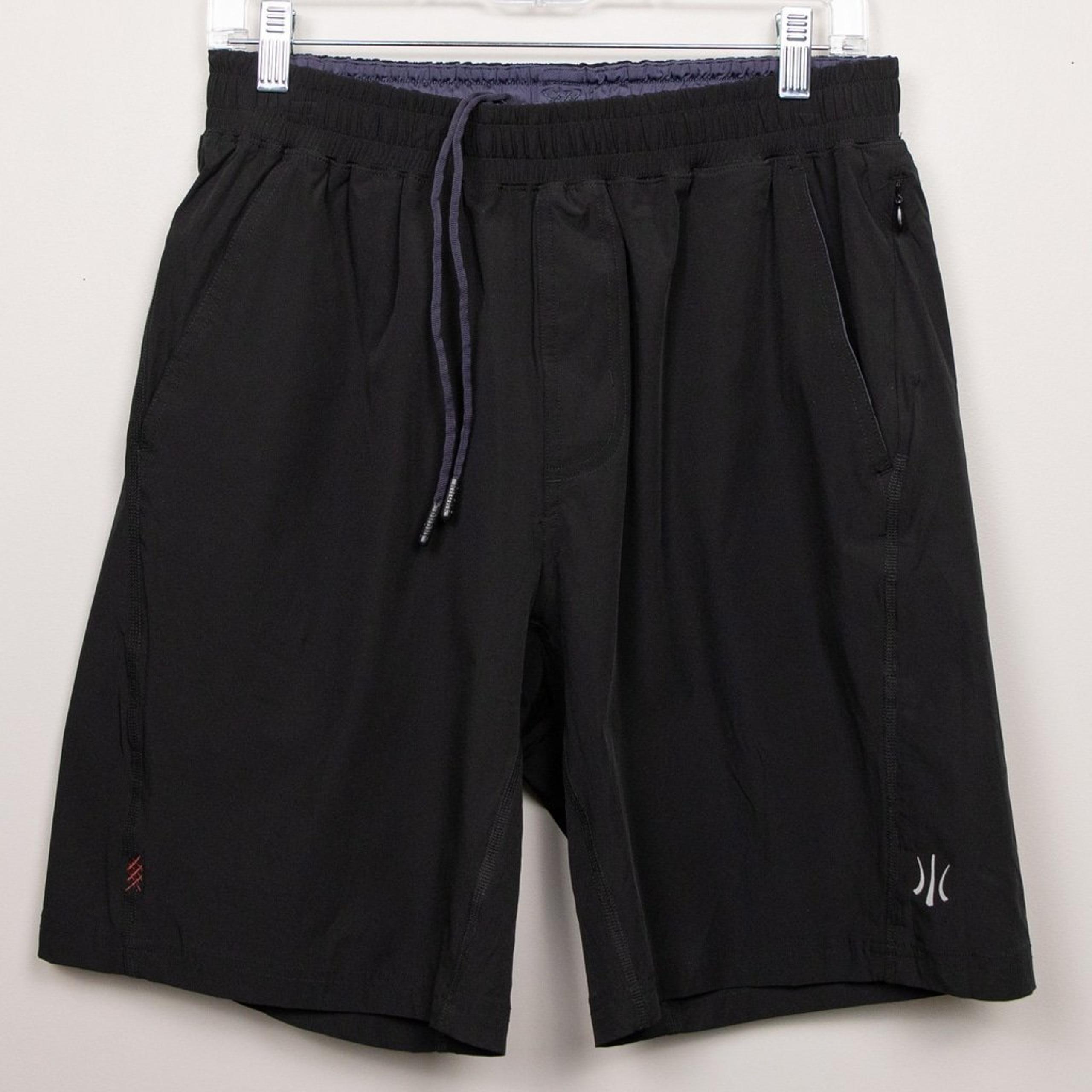 Rhone black unlined 9" inseam shorts-M