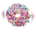 Vibrant Welcome Wreath w/ Pink& Blue Accents Perfect for Spring, Easter,& Summer