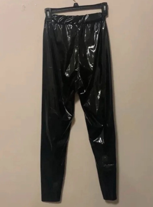 Faux leather leggings mid rise skinny leg size 4 -I Saw It First