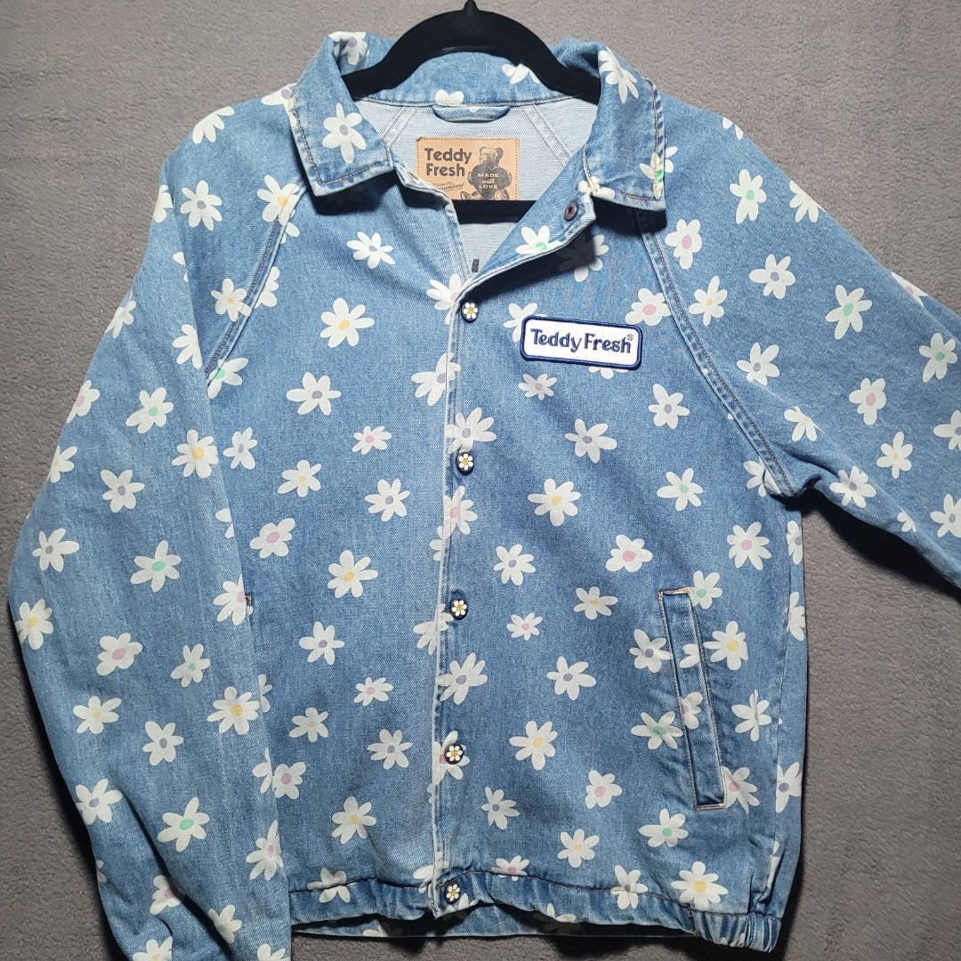 Teddy Fresh Limited Release Daisy Denim Jacket, XS NWOT