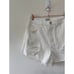 Show Me Your Mumu Philly Pinch Waist Shorts in Seasalt Size 25 Raw Hem Denim
