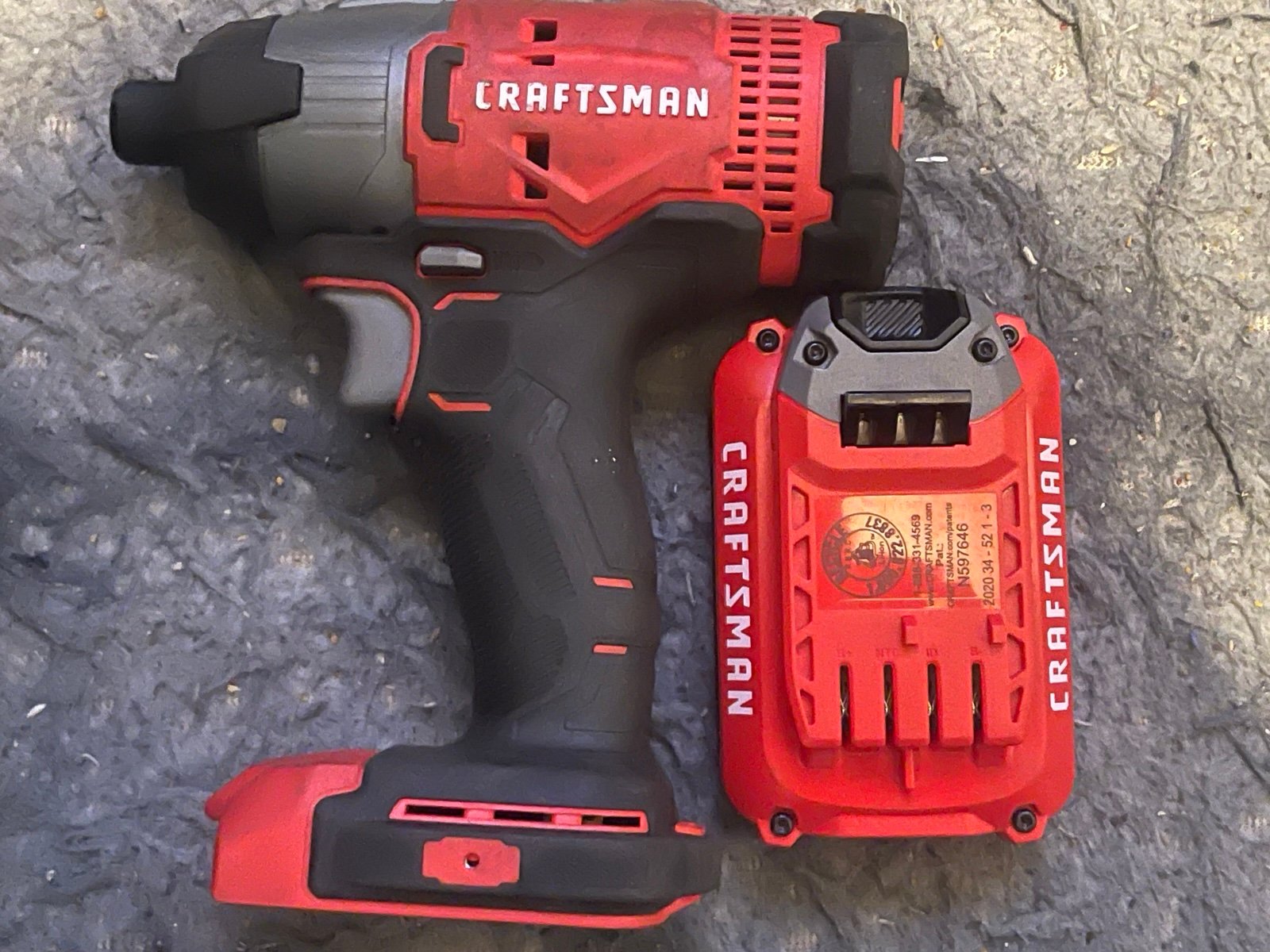 Craftsman V20 1/4 drive impact with V20 Drill kit