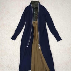 Suiting Mix Dress 21AW Pleated Knit