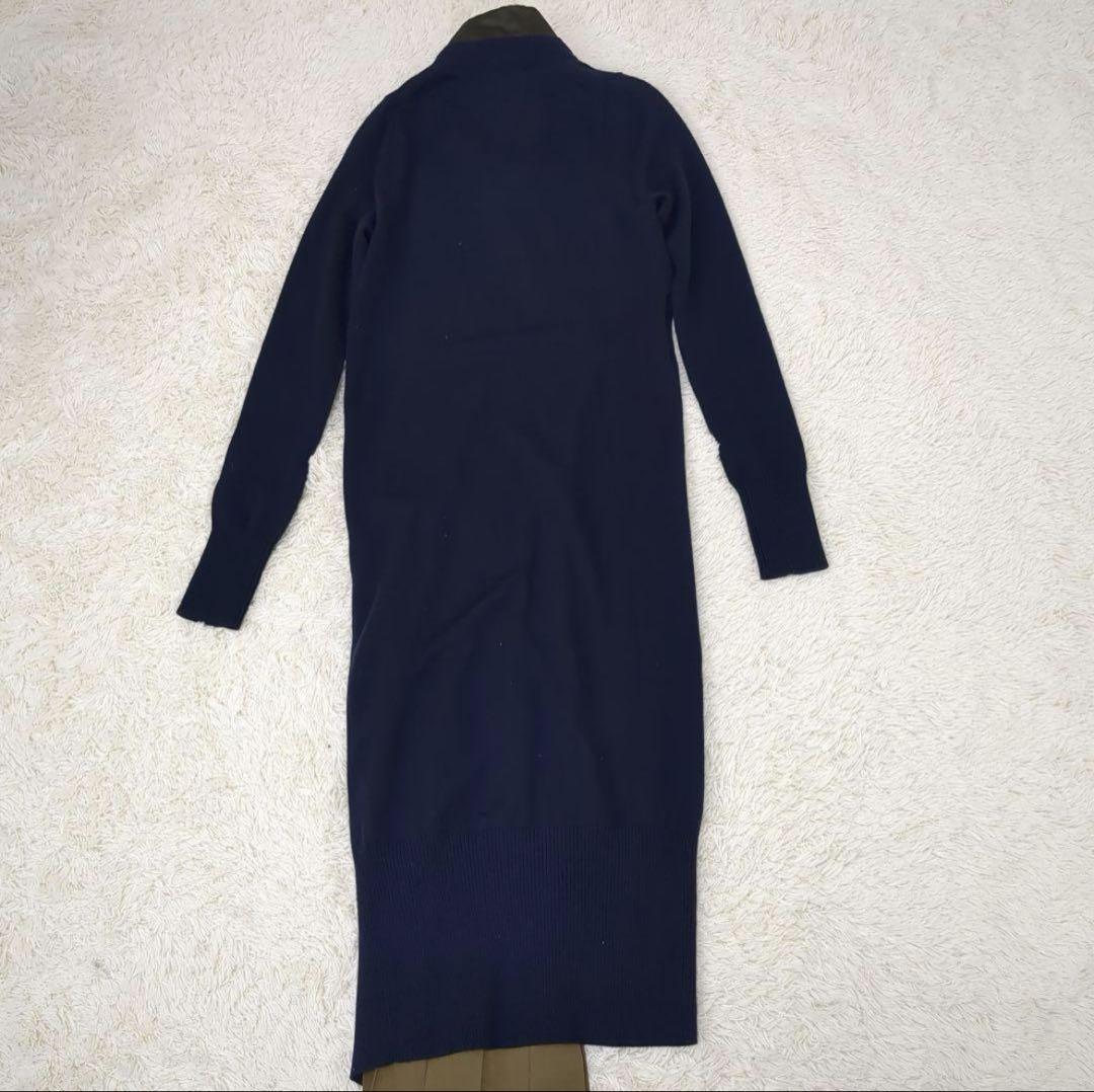 Suiting Mix Dress 21AW Pleated Knit