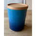 Le Creuset Stoneware 2.25 qt, 5.5 in Storage Canister/Jar Azure Blue NEW