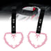 NEW 2PCS BARBED WIRE PINK JDM TSURIKAWA RING Black Handle Strap Drift Charm