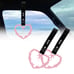 NEW 2PCS BARBED WIRE PINK JDM TSURIKAWA RING Black Handle Strap Drift Charm