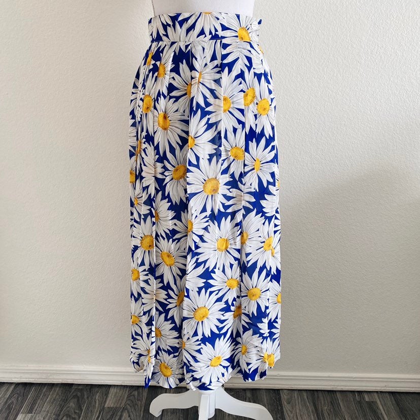 Vintage Daisy Midi Skirt