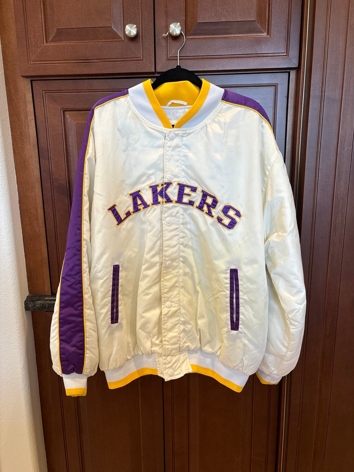 Vintage Lakers Jacket white