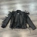 Fretted leather Jacket