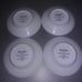 Fitz and Floyd Porcelain Plate and Mug Set Oak Park White Gold Trimmed Lot of 12