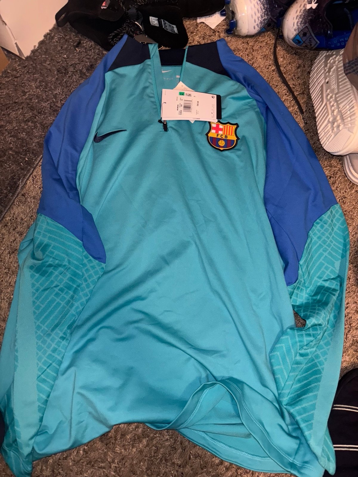 Nike FC Barcelona Soccer Women’s Dri-fit Training Top Long Sleeve