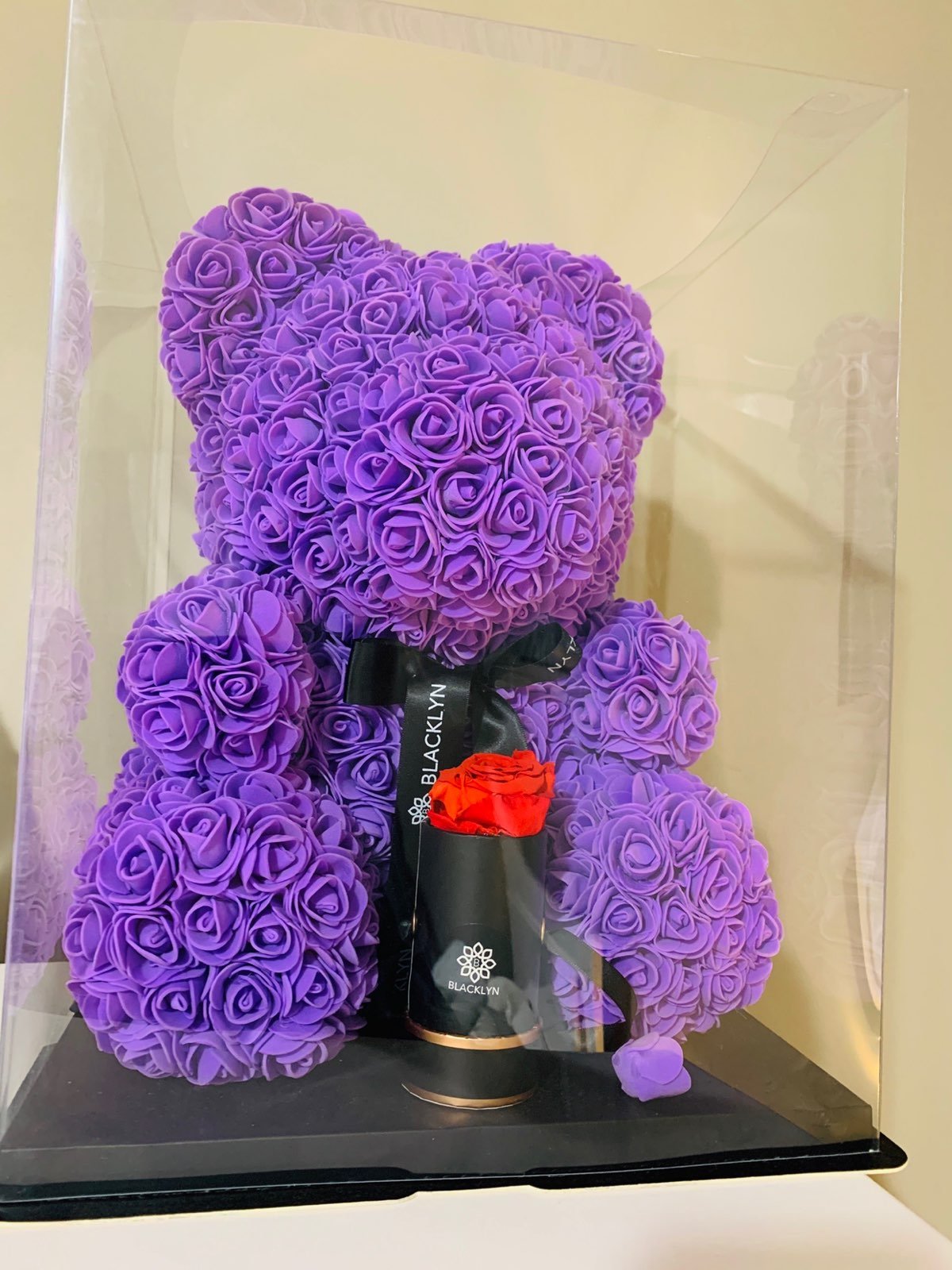 Rose bear , 24k dip roses and 1 preserve