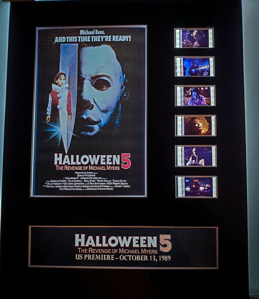 Halloween 5 35mm movie film cell display 8x10 theatrical horror