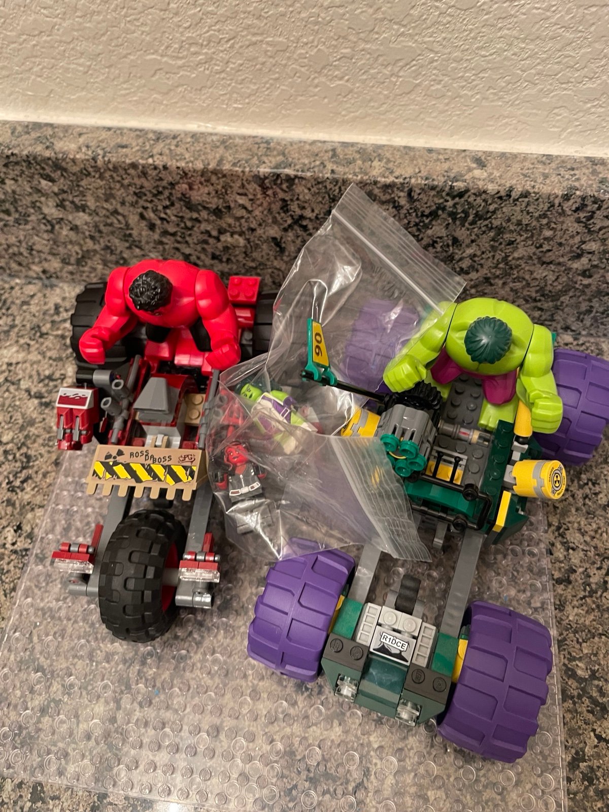 Lego Hulk vs red hulk