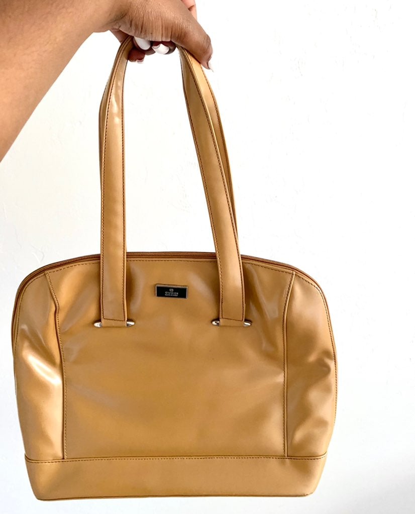 Gucci tan leather tote bag