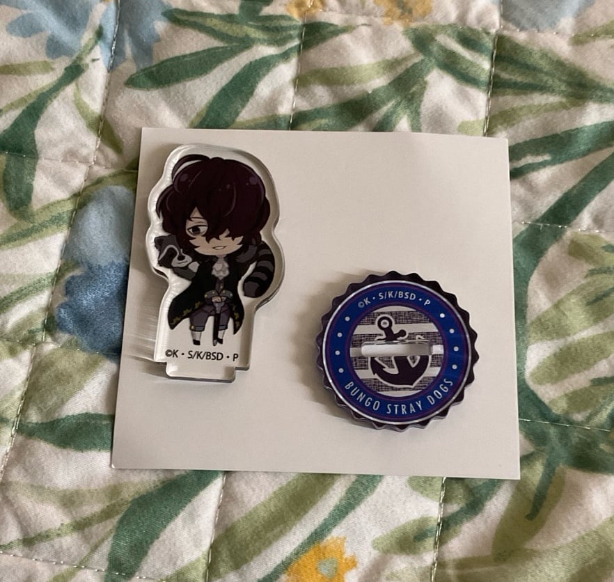 Edgar Allan Poe Rare w/ Karl Acrylic Stand Bungo Stray Dogs.
