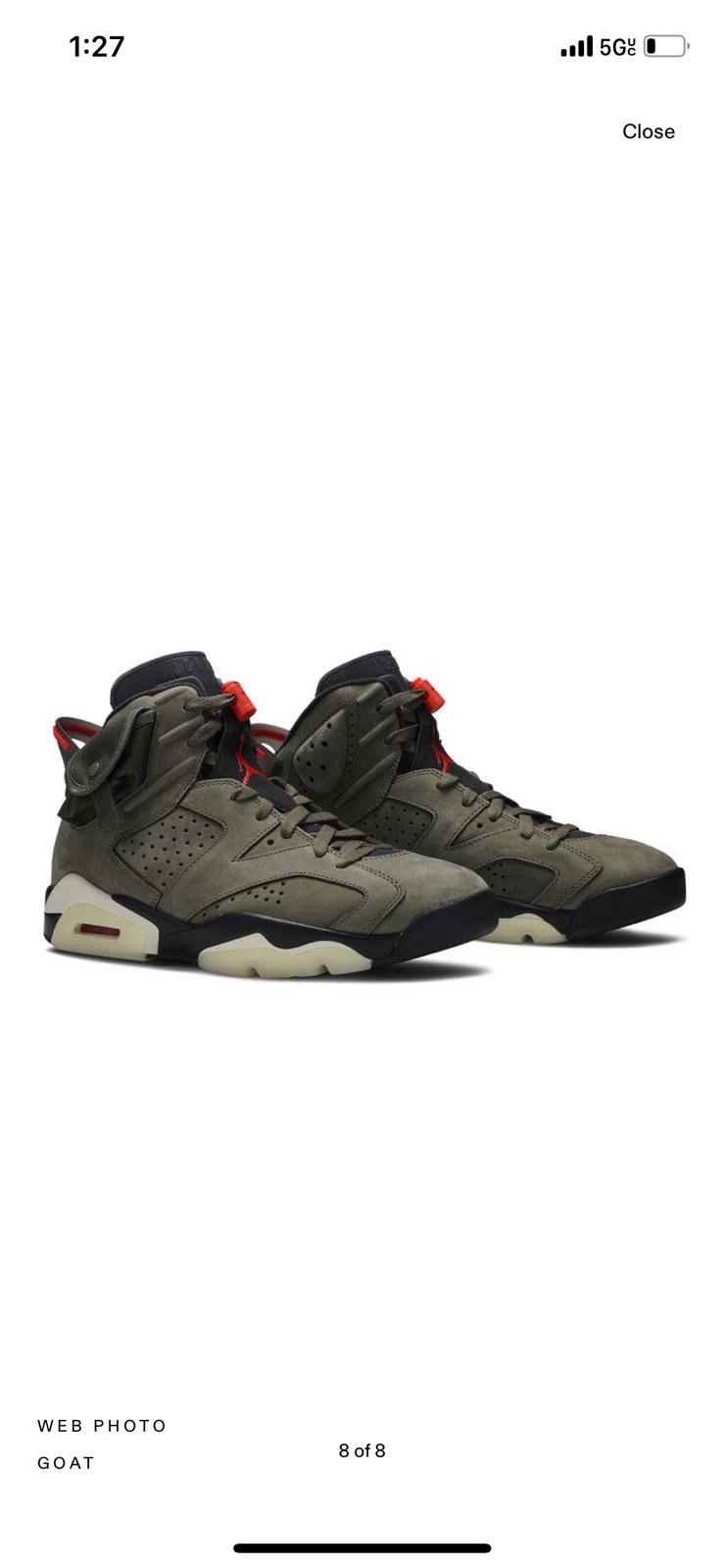 Air Jordan 6 x Travis Scott Olive