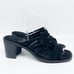 Jeffrey Campbell Women's Intertwine Slide Sandal Black Suede Size 9