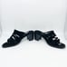 Jeffrey Campbell Women's Intertwine Slide Sandal Black Suede Size 9