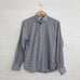 Visconti Black - Navy & white houndstooth woven dress shirt, M