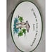 Mushroom Oval Wall Hang Plate Platter Italy Green Rim Fungi Fungus Mcm Kitchen