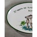 Mushroom Oval Wall Hang Plate Platter Italy Green Rim Fungi Fungus Mcm Kitchen