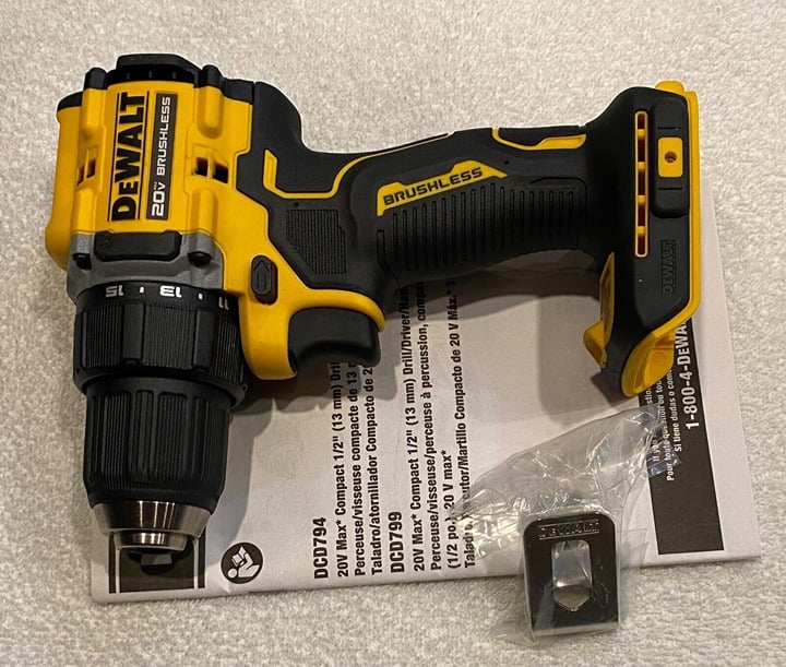 New Dewalt DCD794B 20V Max 1/2 Atomic Compact 2 Speed Brushless Drill Driver