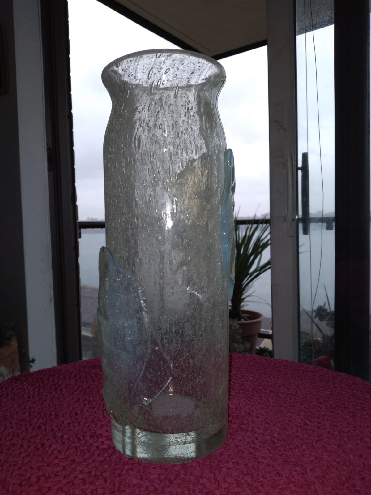 Venetian Vintage Murano Heavy Glass Vase