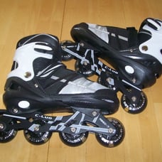 OTW Cool Inline Adjustable Roller Skates 6-7y Teens fits Womens 8-9