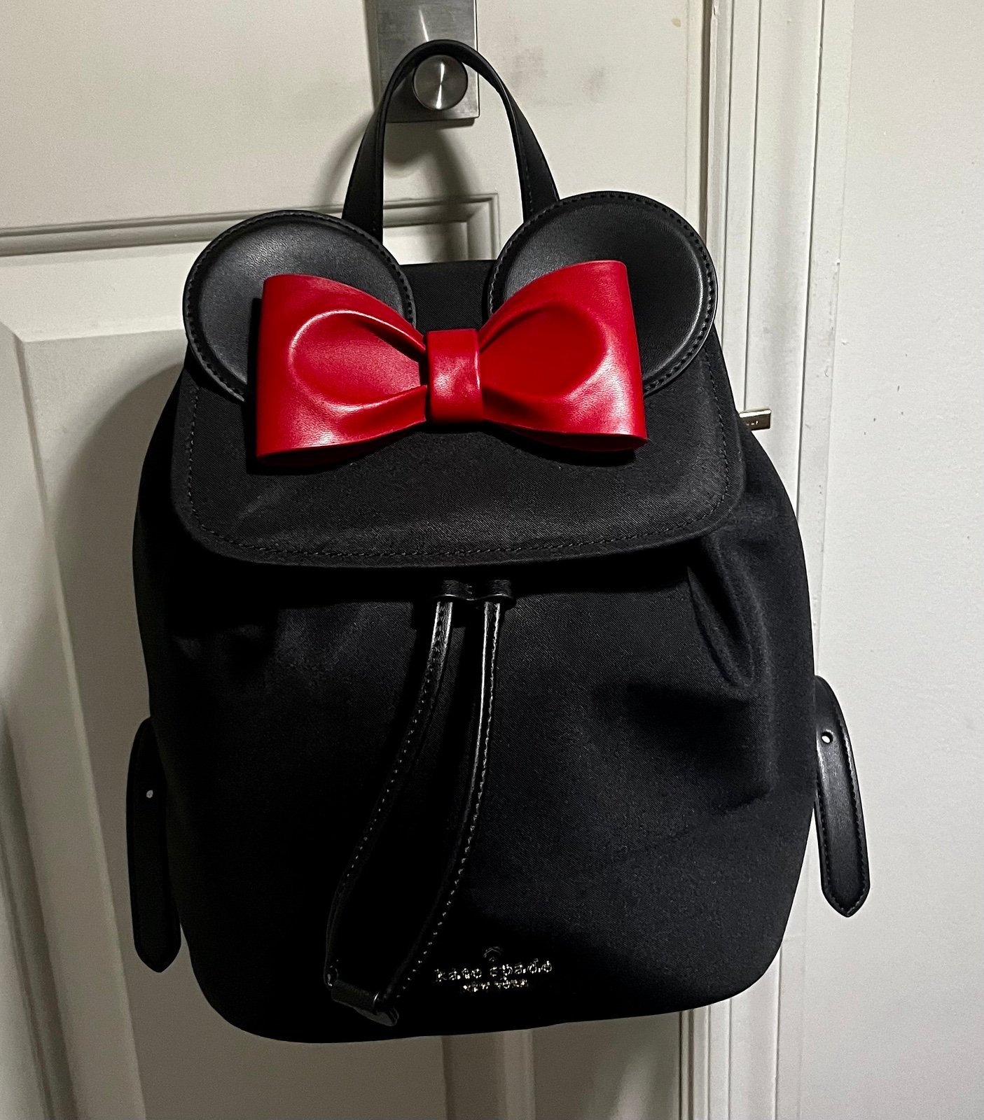 Disney X Kate Spade ♠️ black and red ears Minnie Mouse Backpack