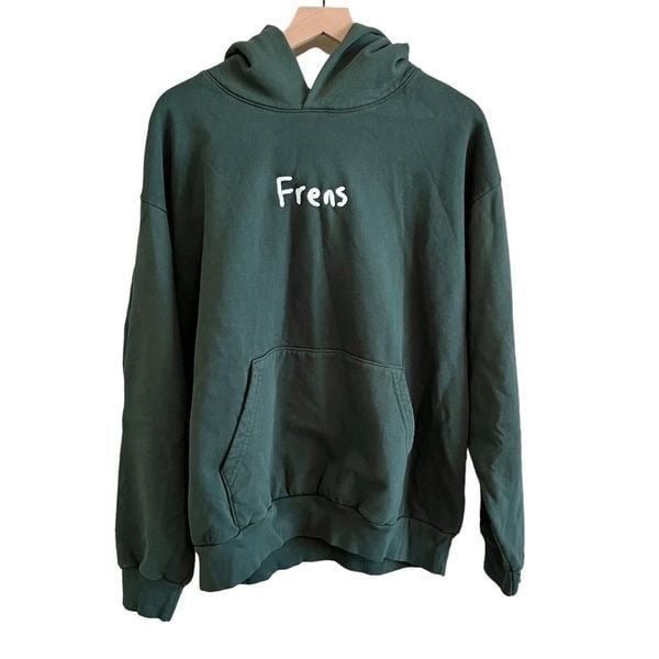 Alien Frens Unisex Hoodie XL Green Pullover Sweatshirt Web3 NFT Community