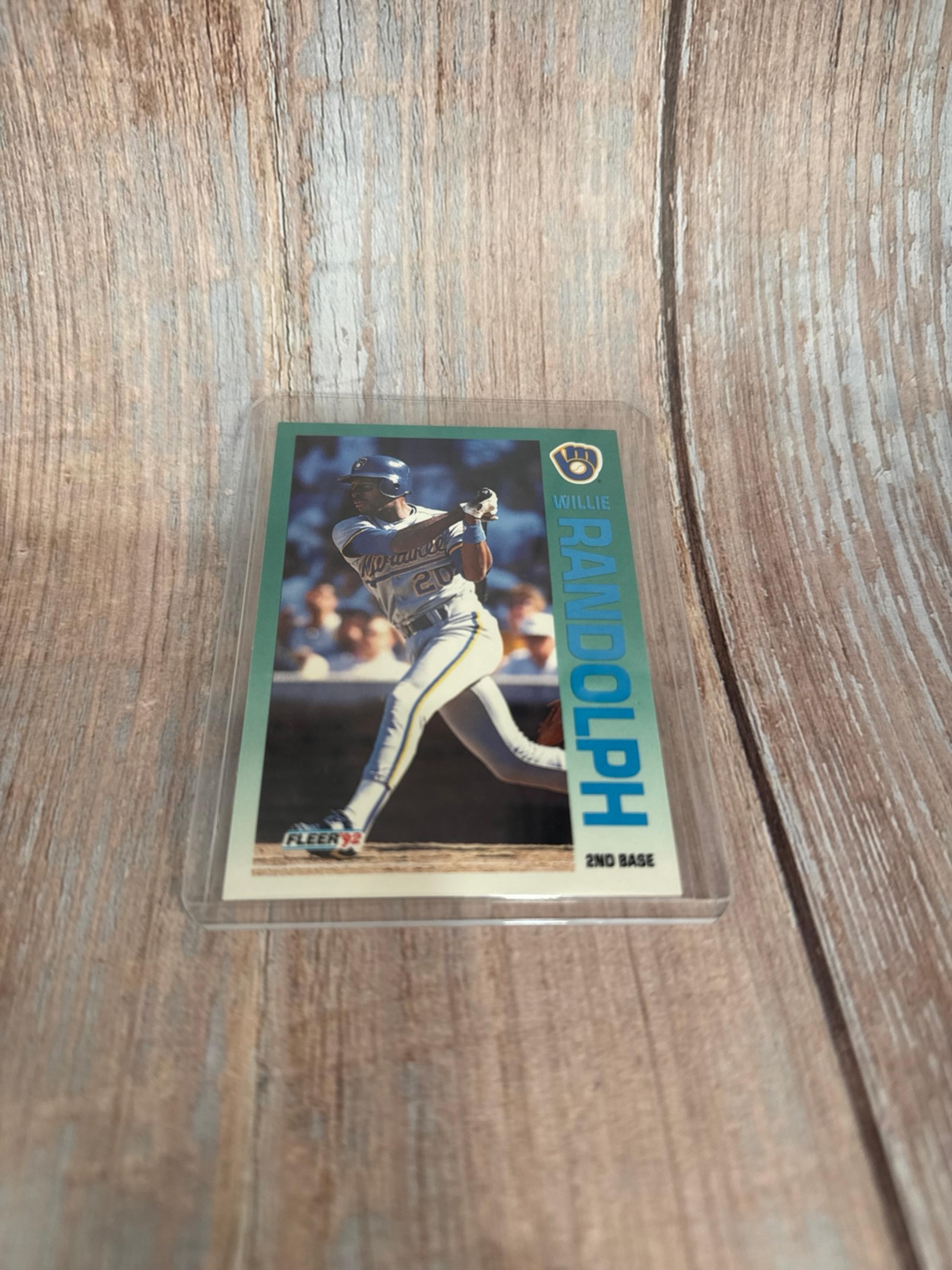 1992 Fleer Willie Randolph #186. Baseball Trading Card Item #ME4756