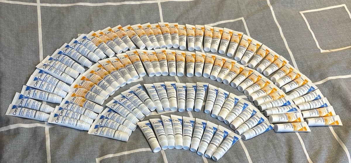 CeraVe Moisturizing Cream & Hydrating Mineral Sunscreen Samples (54 count)