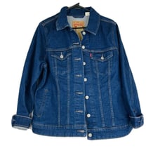 Levi's Women's Original Trucker Jacket Plus Size 1X Surfside Rinse 779940061