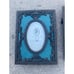 Vintage The Weston Gallery Bronze Ornate Scrolls Oval Photo Frames 2 X3 X2
