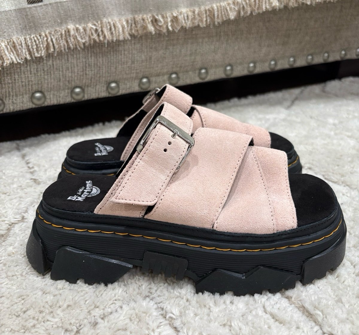 Dr. Martens Mattison Platform Slide Sandal Pink Size 6 | Mercari