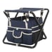 Professional gardener 16 -inch folding garden stool, disassembled handbag, navy