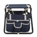 Professional gardener 16 -inch folding garden stool, disassembled handbag, navy