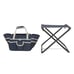 Professional gardener 16 -inch folding garden stool, disassembled handbag, navy